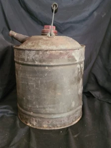Vintage Gas Can with Spout & Wood Handle - Picture 1 of 7