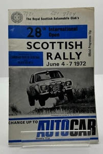 The Royal Scottish Automobile Club Scottish Rallye 4. bis 7. Juni 1972 Programm - Bild 1 von 2