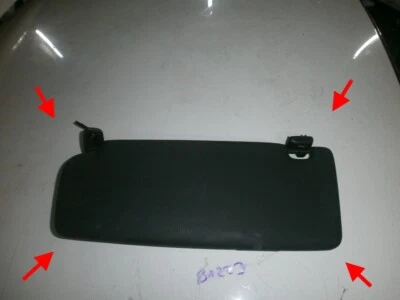 AUDI TT TTS RS MK2 8J Parasol CLIP CABLEADO ESPEJO TOCADOR NEGRO CONDUCTOR GENUINO Foto 1 de 4