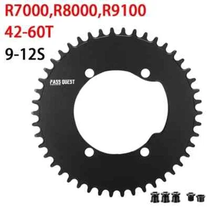 110 BCD Single Speed Chainring 42-60T Road Bike Crankset Chainwheel for Shimano - Picture 1 of 34