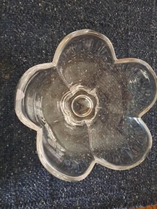 Vintage Orrefors signierte Kristallschale in Blumenform  - Bild 1 von 5