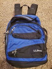 LL Bean Multi Functional Large Blue/Black Backpack 17”Bag , excellent condition