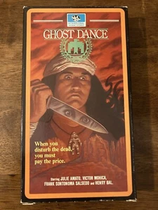 Ghost Dance VHS Tape with Cardboard Sleeve (1982) Julie Amato, Victor Mohica - Picture 1 of 3
