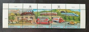 1997 UNITED NATIONS WIEN SET TRAFFIC TRANSPORT BUS TRAIN LOCOMOTIVE CAR VF MNH - Picture 1 of 1