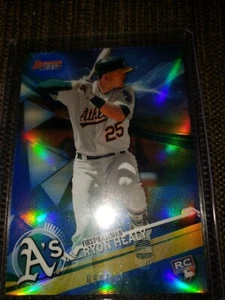2017 Bowman's Best Ryon Healy Oakland Athletics Blue Refractor 098/150 - Picture 1 of 2