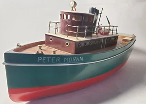 Vtg 1950's Moen Realistic The Peter Moran New York Tug Boat Japan Battery Toy - Picture 1 of 23