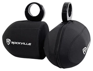 Pair Rockville RWBC Neoprene Covers For 6.5" Marine Wakeboard Tower Speakers - Bild 1 von 3