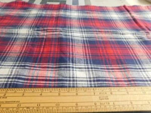36" x 58" Red Flannel Fabric - Picture 1 of 1