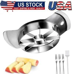 Apple Slicer Stainless-Steel Apple Cutter 8Slices,Sharp Blade Apple Corer Slicer - Picture 1 of 10
