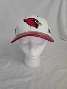 Cinturino Arizona Cardinals vintage nuovo con etichette tutto in pelle bianco/rosso made in USA - Foto 1 di 8