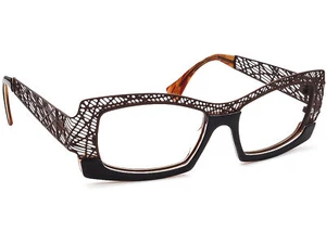Jean Lafont Sunglasses FRAME ONLY Hallucinate 537 Brown Rectangular France 54mm - Picture 1 of 9