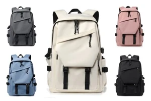 Moda Unisex Gran Capacidad Viaje Laptop Estudiante Bolso Escuela Universitario Mochila - Imagen 1 de 17