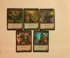 Wow tcg foil cards pack (zane, jasmia, haruh, sumi 'jin & dar' thael) français