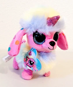 Coco Cones Surprise FANTASY Series NOODLE THE POODLE Rainbow Unicorn Plush 5" - Bild 1 von 7