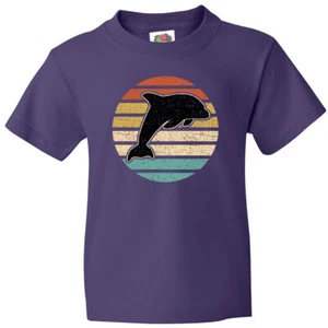 Inktastic Dolphin Cute Beach And Vacation Youth T-Shirt Sea Fish Spring Break - Picture 1 of 11