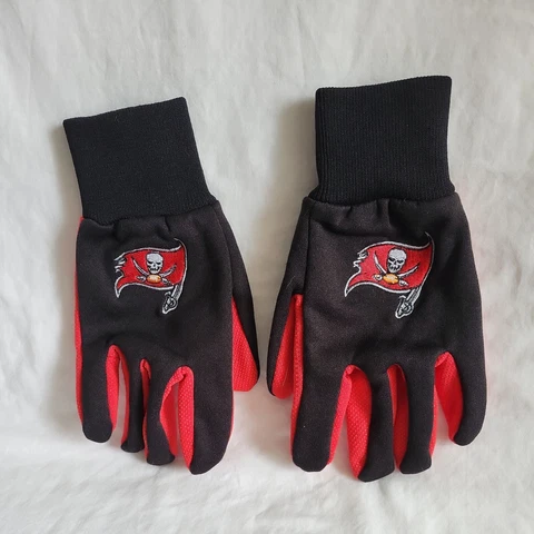 Tampa Bay Buccaneers NFL Utility 2 Tone Gloves Work or Winter Team Colors NWOT Cover