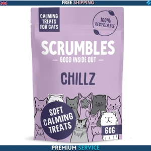Scrumbles Chillz for Cats, Calming Treats 60g