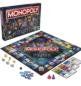 Monopoly Marvel Studios Black Panther Wakanda Forever Edition Board Game - Picture 1 of 7