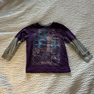 Tony Hawk Y2K 90s Boys Layered Look Long Sleeve Purple Skater Shirt Size 4 Small - Picture 1 of 5