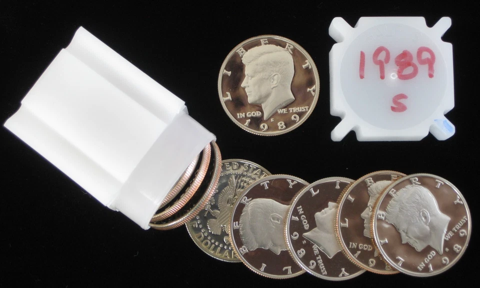1989-S Proof Kennedy Half Dollar 20pc Roll - Image 1 of 1