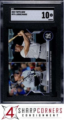 2022 TOPPS NOW #976 AARON JUDGE-ROGER MARIS SGC 10 - Image 1 of 4