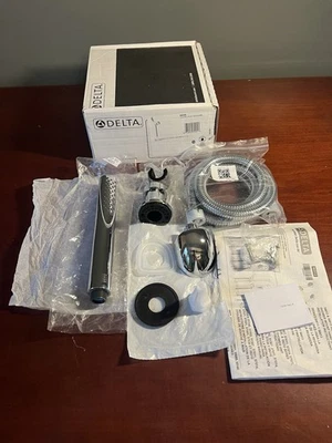 Delta 55085 WITH WALL SUPPLY ELBOW Trinsic Handheld Shower Head 1.75 GPM Chrome - Image 1 of 4