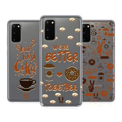 FUNDA DE GEL SUAVE HEAD CASE DESIGNS CAFÉ Y DONUTS PARA TELÉFONOS SAMSUNG 1 Foto 1 de 4