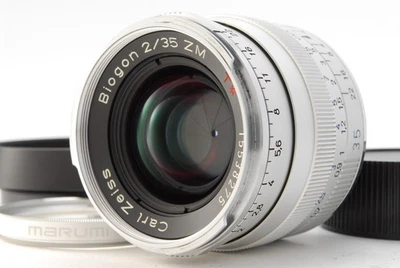 [Almost UNUSED] Carl Zeiss Biogon 35mm F/2 ZM T* Leica M Mount Lens From JAPAN - Image 1 of 4