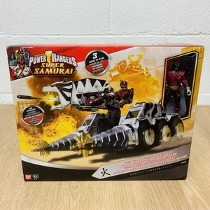 Tanque Bandai Power Rangers Super Samurai Tiger con juego en caja Samurai Ranger rojo - Imagen 1 de 7