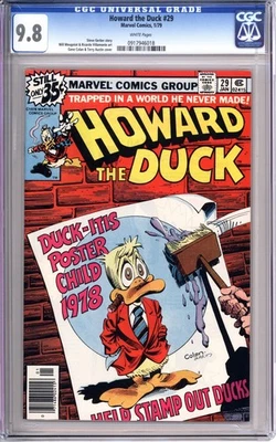 Howard the Duck #29 CGC 9.8 NM/MT white pages Marvel comics 0917946018 - Image 1 of 2