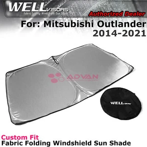 Windshield Heat Sun Shade For Mitsubishi Outlander 14-2021 WELLvisors 3-786MI005 - Picture 1 of 6