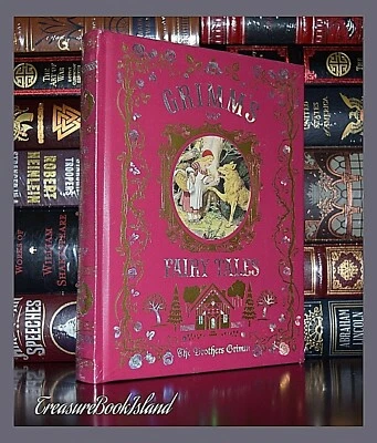 Grimm's Fairy Tales Illustrated New Sealed Leather Bound Collectible Deluxe Gift Foto 1 de 4