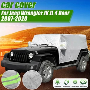 Car Rain Sunshade UV Protection Cover For Jeep For Wrangler JK JL 4 Door 07-21 - Picture 1 of 9