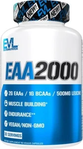 Evlution Nutrition EVL EAA2000 EAA Amino Acids Muscle Recovery BCAA EXP 2025 - Picture 1 of 4