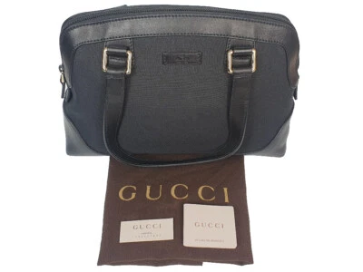 GUCCI exklusive Damen Shopper Tasche Handtasche Leder Canvas schwarz NEU ! - Bild 1 von 4