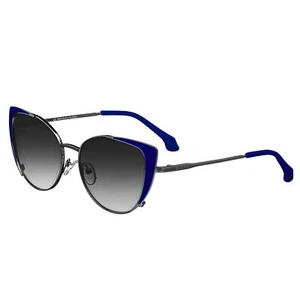 Gafas de sol Bertha Bailey hechas a mano en Italia - azul marino - Imagen 1 de 3