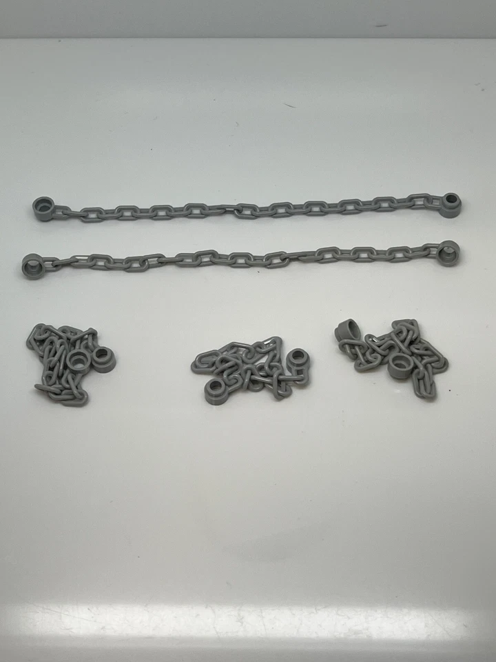 Lego Lote De 5 Cadenas Largas Gris Azulado Claro 21 Eslabones Foto 1 de 1