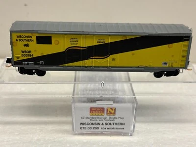 N Scale Micro Trains MTL 075 00 200 Wisconsin & Southern WSOR 503194 Box Car - Image 1 of 4