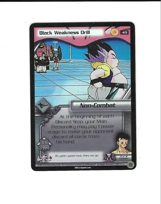 Dragon Ball Z CCG Limited Foil Black Weakness Drill 49 Buu Saga DBZ TCG - Image 1 of 2