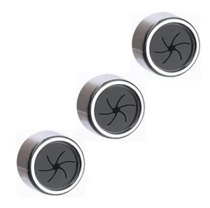 Round Adhesive Push Towel Hooks for Kitchen, Hand and Dish Towels, Black, 3 Pack - Picture 1 of 11