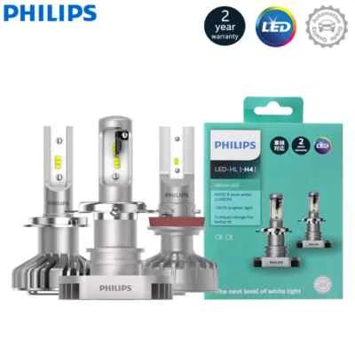 Philips Ultinon LED H1 H4 H7 H8 H11 H16 HB3 HB4 6000K Cool White Car Headlights - Image 1 of 4