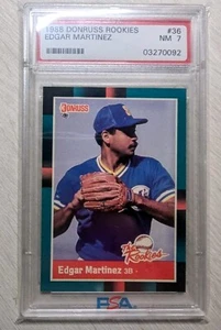1988 Donruss The Rookies - Edgar Martinez, Error #36 Photo is Edwin Nunez - Picture 1 of 2