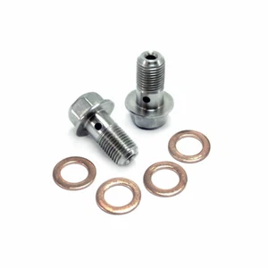 2x STAINLESS STEEL Brake Caliper Banjo Bolts For Toyota Supra A80 (1993-2002) - Picture 1 of 5