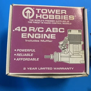 Tower Hobbies Motor - TH .40 RC ABC Engine - New! With Muffler #2 Cabinet - Picture 1 of 6
