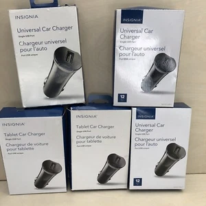Lot 5X Insignia Chargeur Voiture Universel 12W pour Tablette Android iPad iPhone GPS - Photo 1 sur 5