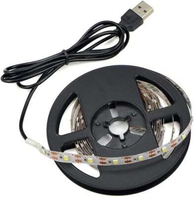 Striscia Led USB Luci 5V SMD 2835 16,4ft(5m) 300LED 60led/m Strisce Led Cavo USB - Immagine 1 di 4