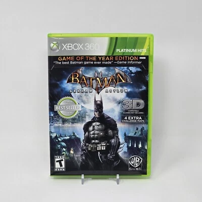 Batman Arkham Asylum GOY Edition (Xbox 360) Platinum Hits CIB COMPLETE & TESTED - Image 1 of 3