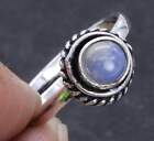 Milky Fire Opal Art Piece 925 Silver Plated Handmade Ring US Size 4.5/Adjustable