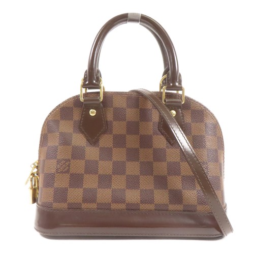 LOUIS VUITTON（LV） Borsa a tracolla Louis Vuitton LV GHW Alma BB 2 vie N41221 Damier Ebene marrone