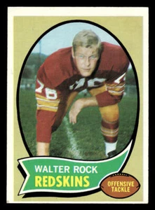 1970 Topps Walter Rock #218 Washington Redskins Fútbol EX-NM - Imagen 1 de 2